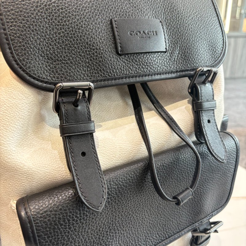 *SHIHNA名牌精品* Coach SPRINT 拼色經典 SIGNATURE 後背包-1