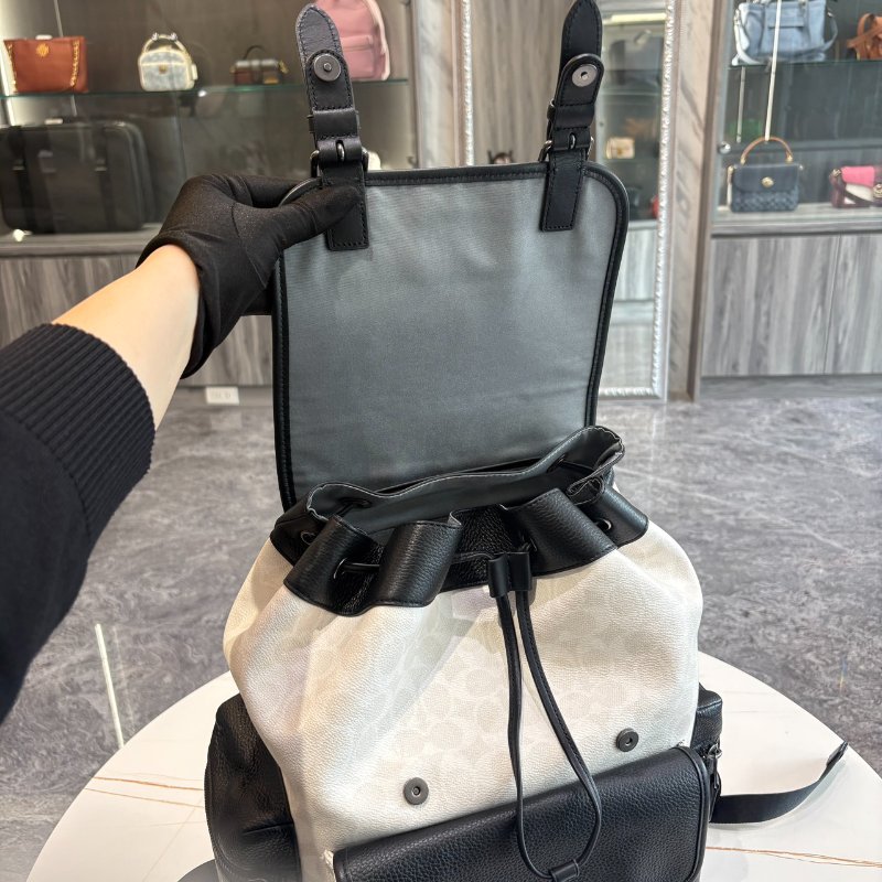 *SHIHNA名牌精品* Coach SPRINT 拼色經典 SIGNATURE 後背包-6