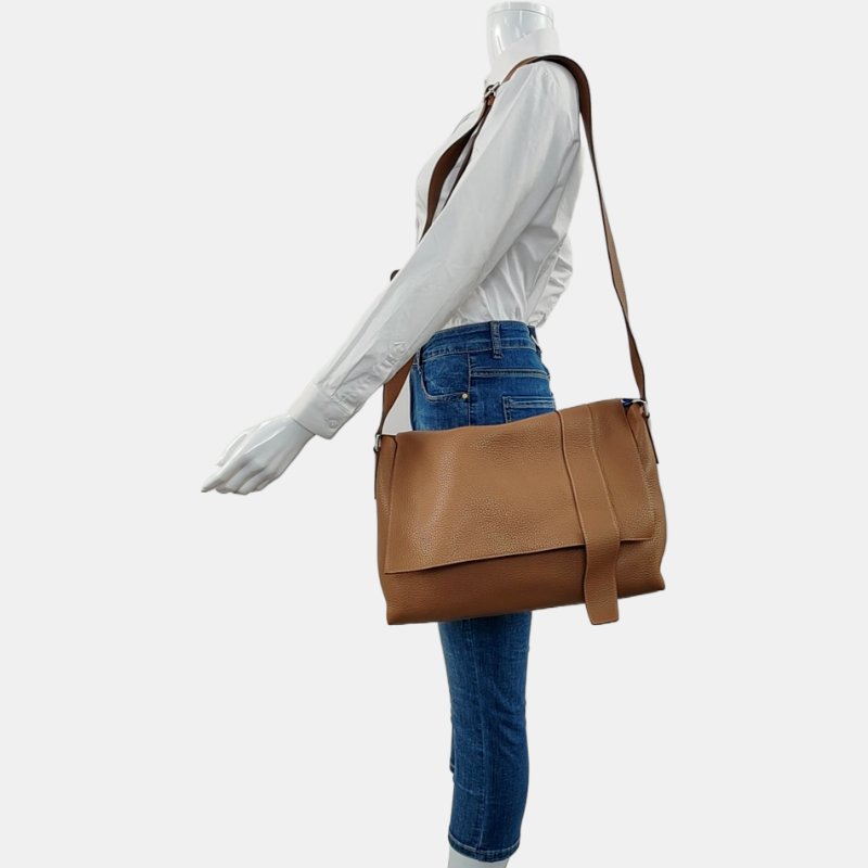 HERMES Aifred35土黃色Clemence牛皮單肩包斜挎包銀色五金R刻-1