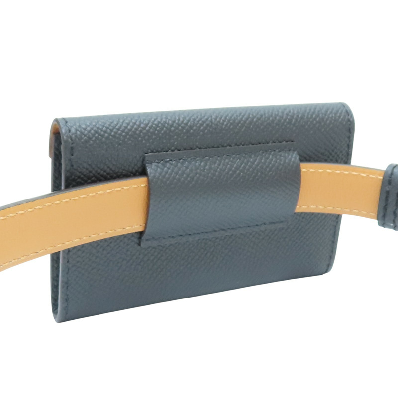 黑色 EPSOM牛皮 Kelly Pocket 18 belt 皮帶 W刻【HERMES 愛馬仕】 H081120CC89-3