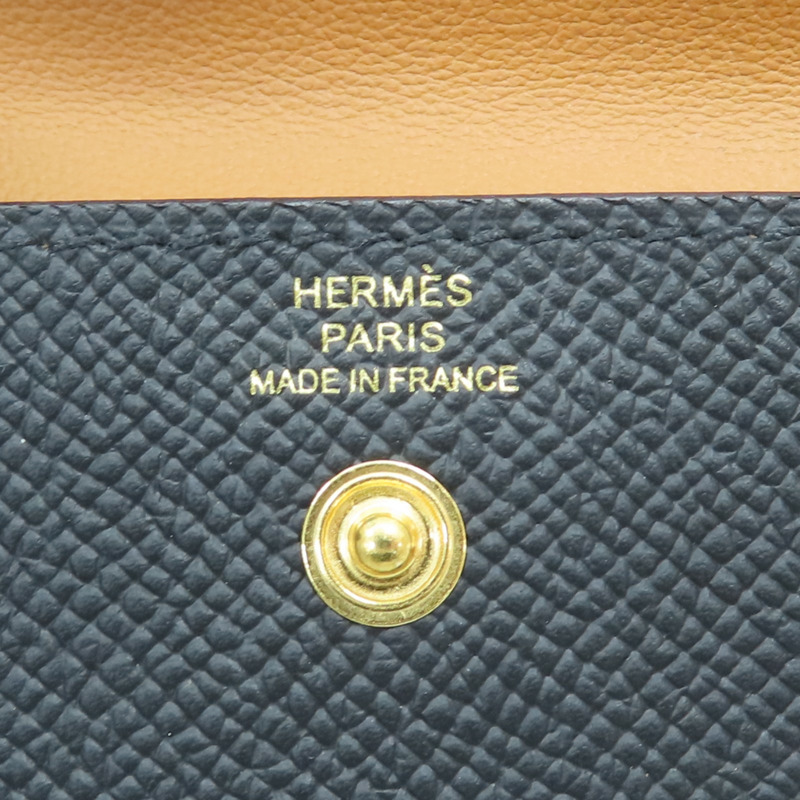 黑色 EPSOM牛皮 Kelly Pocket 18 belt 皮帶 W刻【HERMES 愛馬仕】 H081120CC89-5