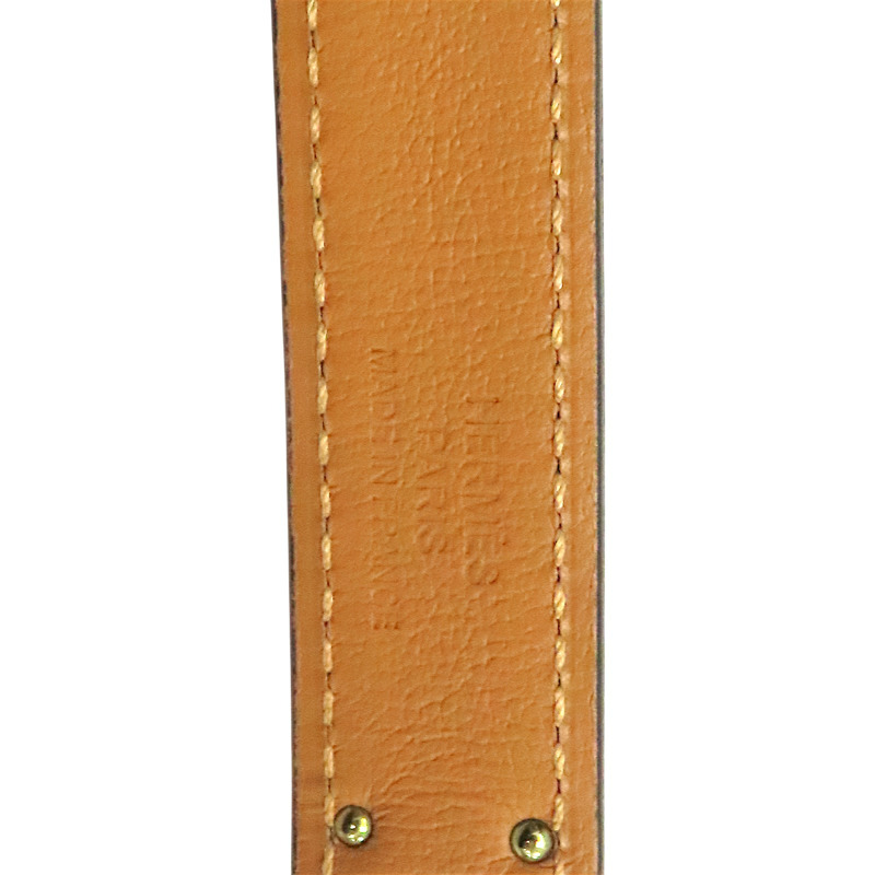 黑色 EPSOM牛皮 Kelly Pocket 18 belt 皮帶 W刻【HERMES 愛馬仕】 H081120CC89-7