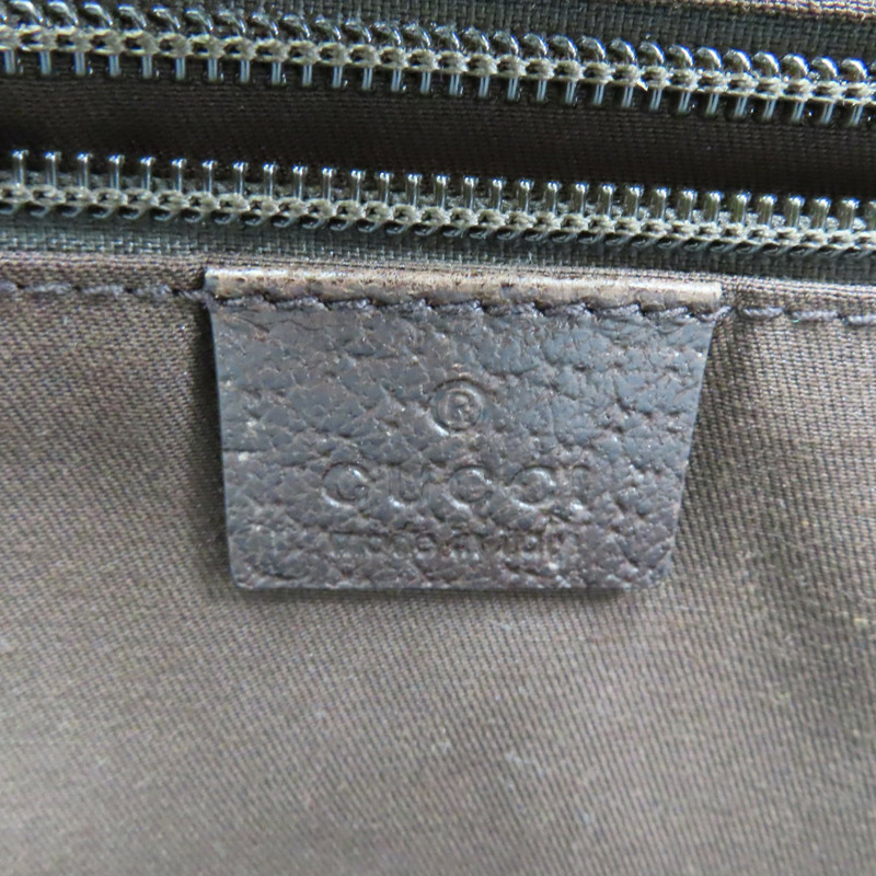 烏木色 緹花帆布 手提包【GUCCI 古馳】 161836-5
