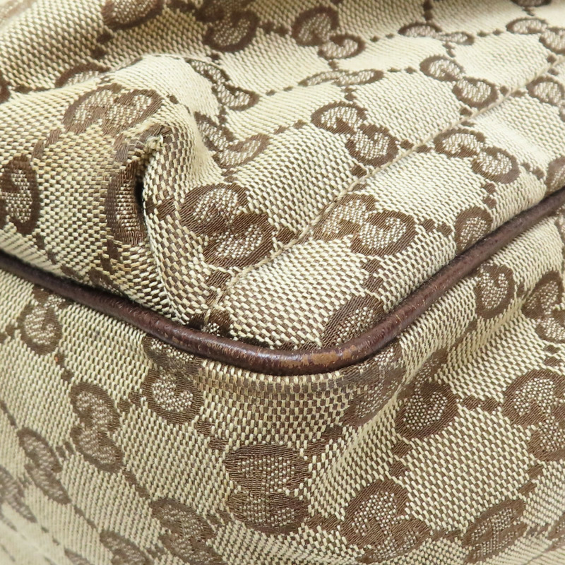 烏木色 緹花帆布 手提包【GUCCI 古馳】 161836-11