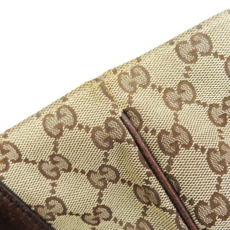 烏木色 緹花帆布 手提包【GUCCI 古馳】 161836-16