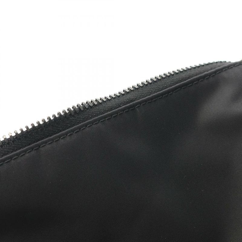 PRADA Re-Nylon 肩挎包 2VH113 尼龍 Saffiano 皮革 黑色 二手-4