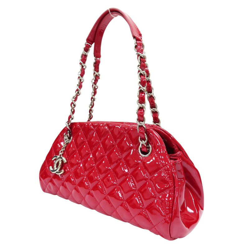紅色 漆皮 Just Mademoiselle 肩背包【CHANEL 香奈兒】-1