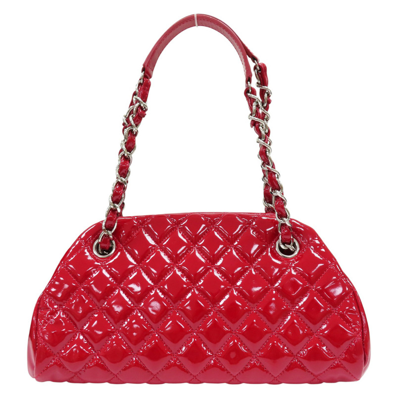 紅色 漆皮 Just Mademoiselle 肩背包【CHANEL 香奈兒】-2