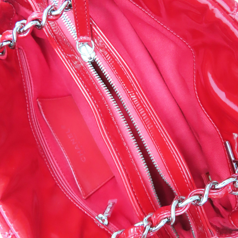 紅色 漆皮 Just Mademoiselle 肩背包【CHANEL 香奈兒】-4