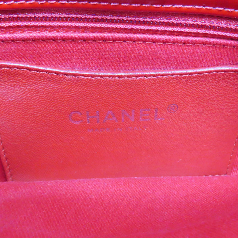 紅色 漆皮 Just Mademoiselle 肩背包【CHANEL 香奈兒】-9