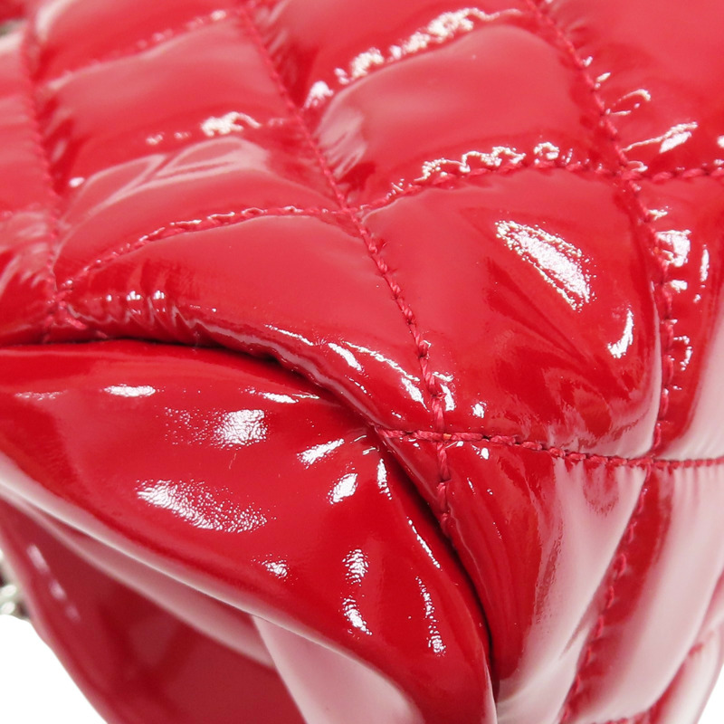 紅色 漆皮 Just Mademoiselle 肩背包【CHANEL 香奈兒】-10