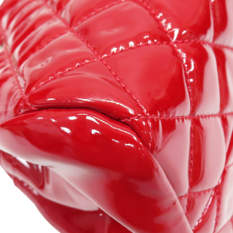 紅色 漆皮 Just Mademoiselle 肩背包【CHANEL 香奈兒】-12