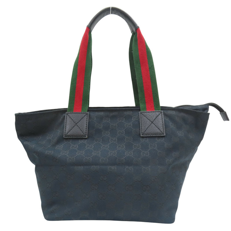 黑色 緹花帆布 肩背包【GUCCI 古馳】 131230-2