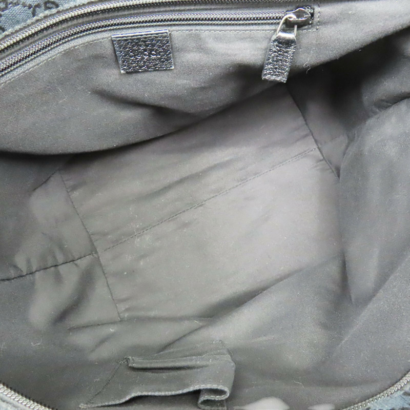 黑色 緹花帆布 肩背包【GUCCI 古馳】 131230-4