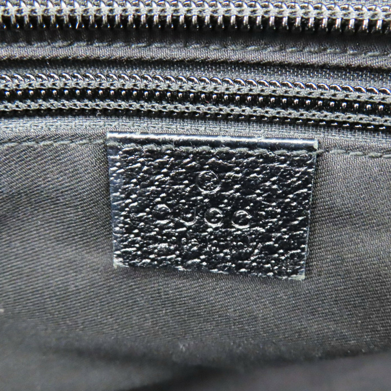 黑色 緹花帆布 肩背包【GUCCI 古馳】 131230-6
