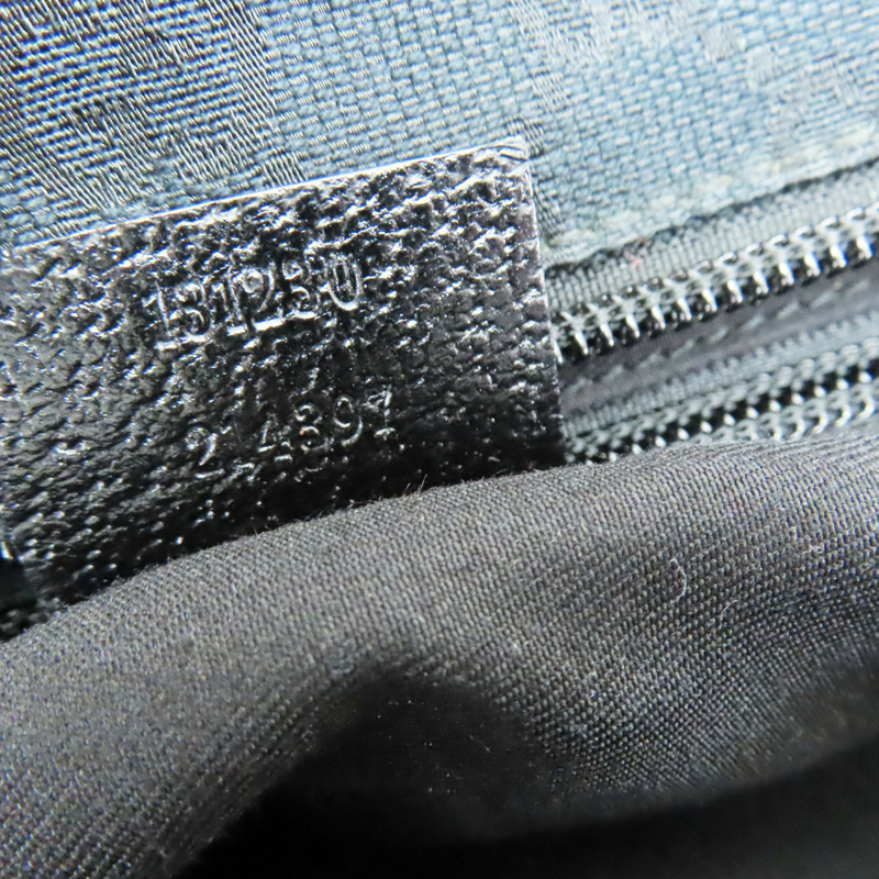 黑色 緹花帆布 肩背包【GUCCI 古馳】 131230-7