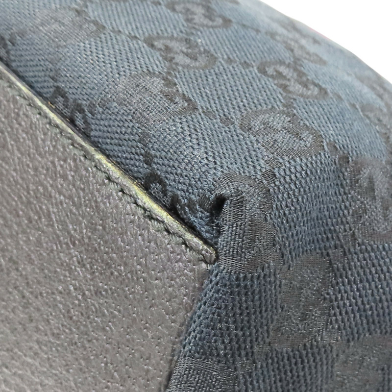 黑色 緹花帆布 肩背包【GUCCI 古馳】 131230-10