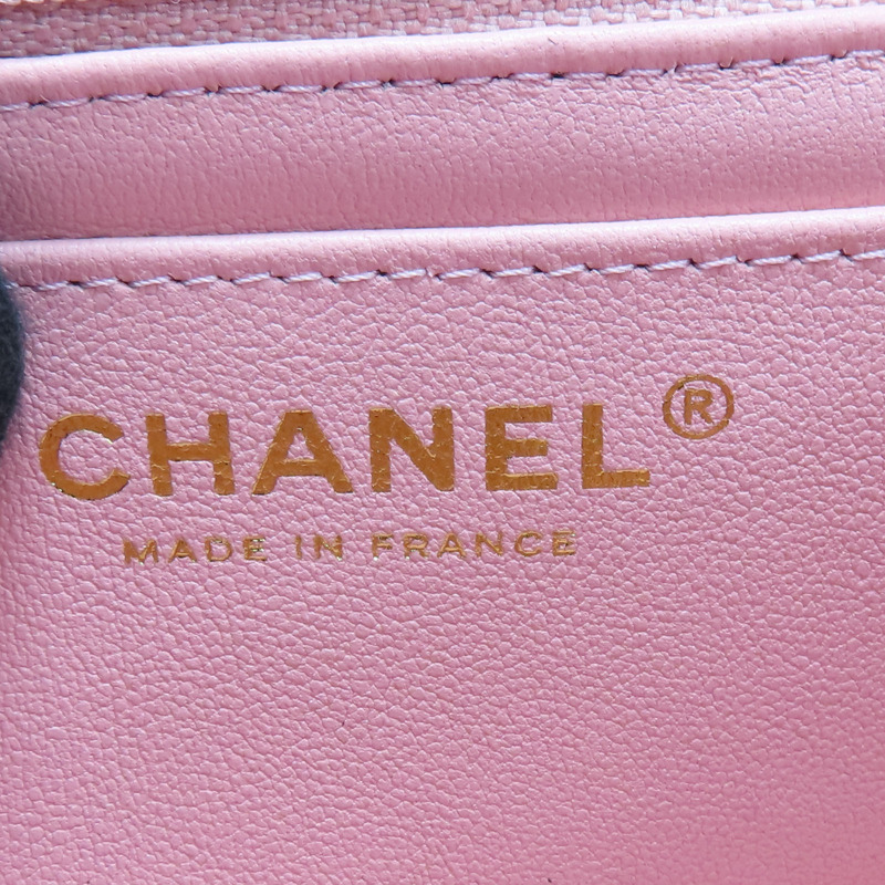 粉色 毛呢 Classic Flap 鍊帶肩背包 金扣【CHANEL 香奈兒】 A69900-6