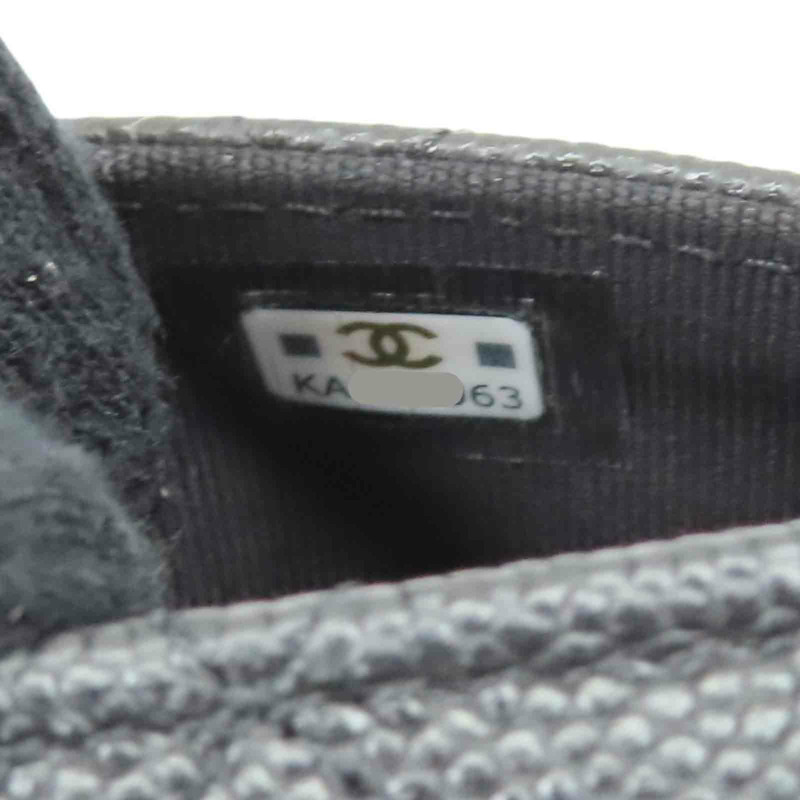 黑色 菱格紋 牛皮 Card Case 扣式短夾【CHANEL 香奈兒】 AP3080-7