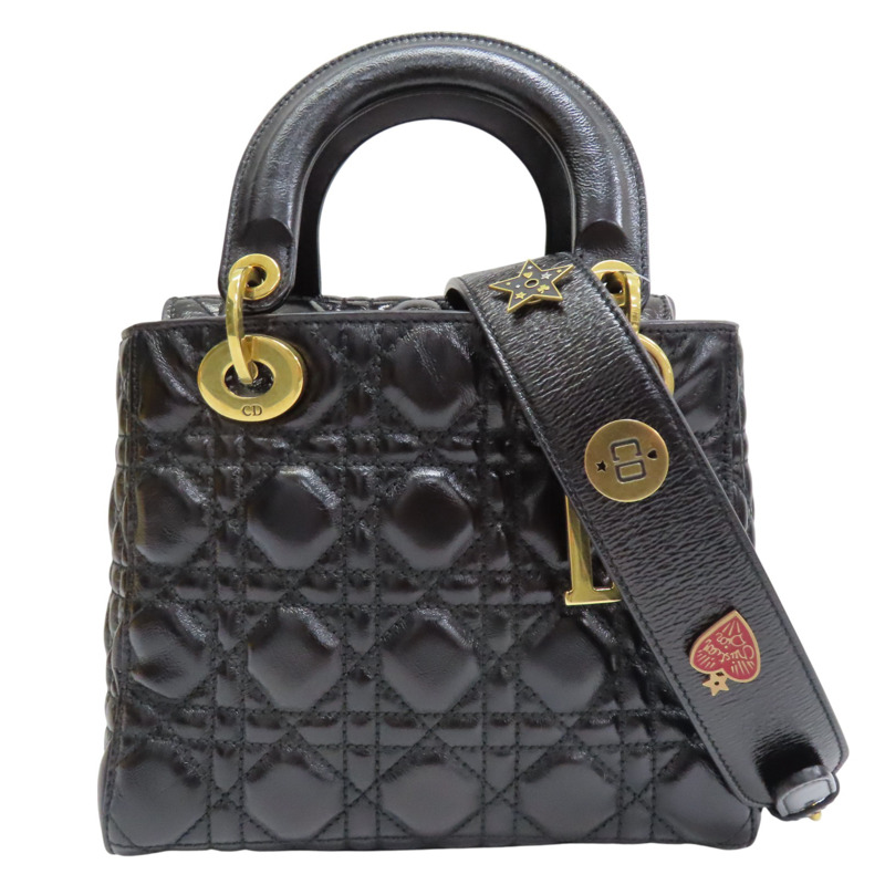 黑色 牛皮 Lady Dior My ABCDior 兩用包 (變色)【Dior 迪奧】 M0574CVYJ-M900-0