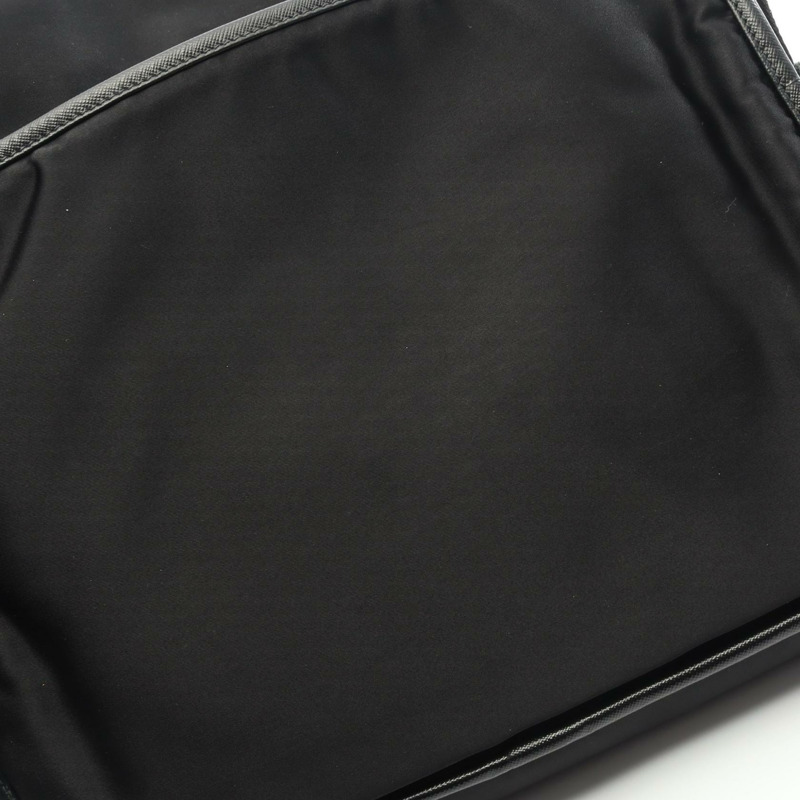 PRADA TESSUTO+SAFFIANO Logo 肩背包 2VD166 尼龍皮革 黑色 二手 男女通用-11