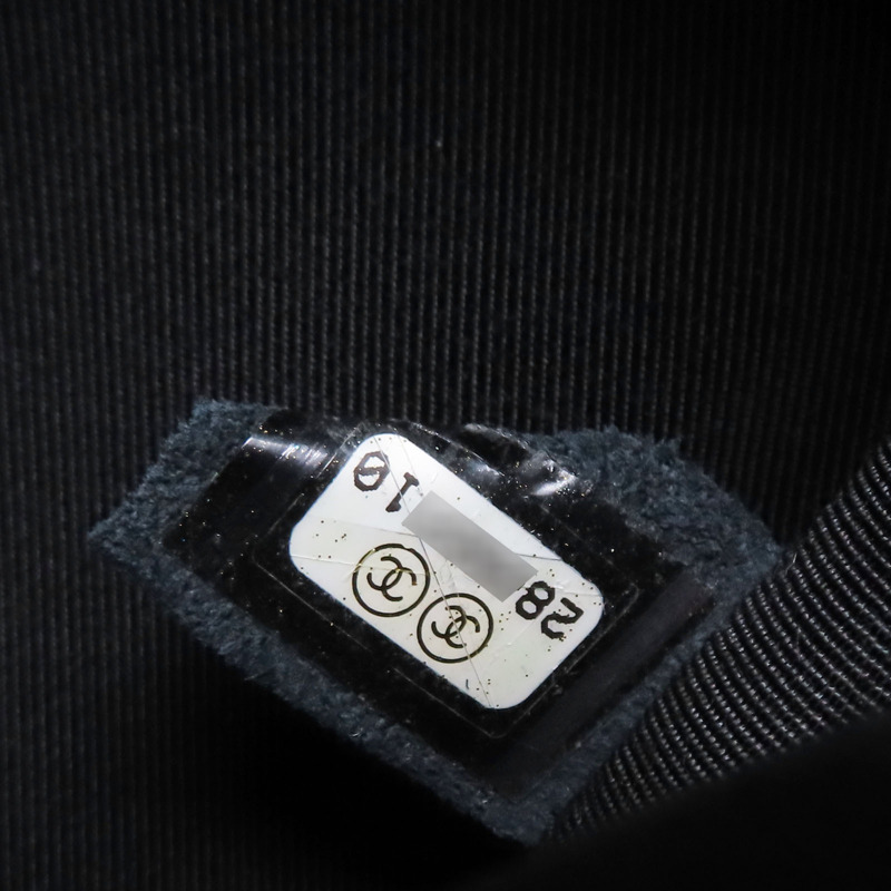 黑色 斜紋羊皮 鍊帶肩背包 金扣【CHANEL 香奈兒】-8