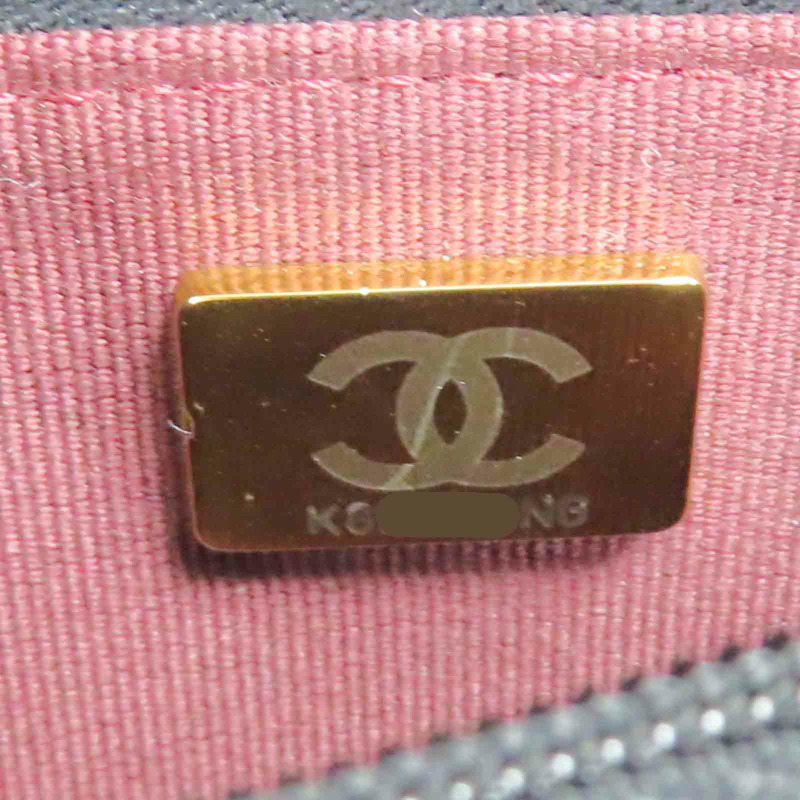 黑色 牛皮 菱格紋 WOC 鍊帶 肩背包 金扣 (無卡)【CHANEL 香奈兒】 AP0250-9