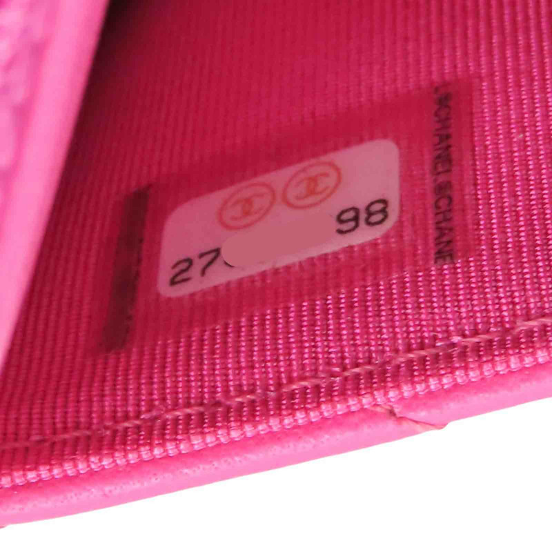 粉色 牛皮 WOC V stitch 鍊帶 肩背包【CHANEL 香奈兒】 A33814-10