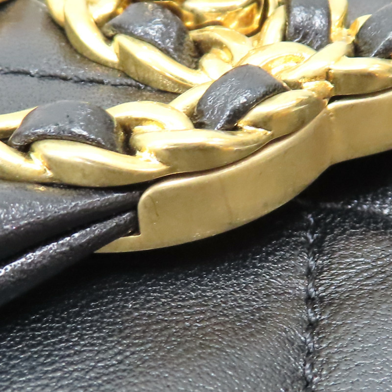 黑色 羊皮 19 口蓋包 兩用包【CHANEL 香奈兒】 AS1160-17