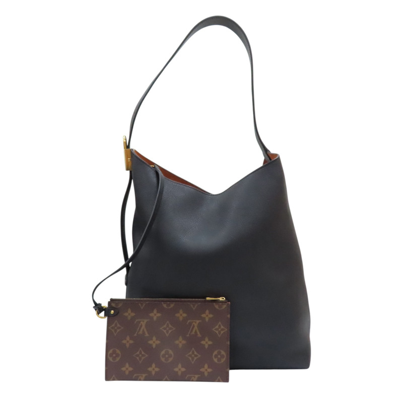黑色 Low Key Hobo MM 肩背包【LOUIS VUITTON LV 路易威登】 M24856-3
