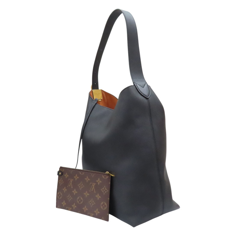 黑色 Low Key Hobo MM 肩背包【LOUIS VUITTON LV 路易威登】 M24856-4