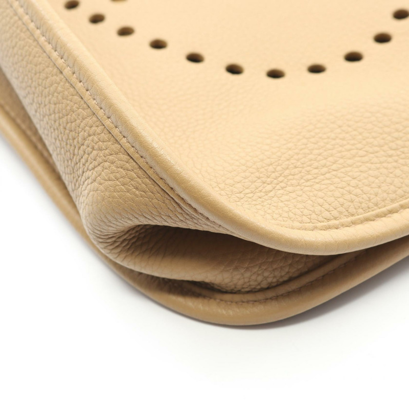 愛馬仕 Evelyne 1 GM 單背包 L Taurillon Clemence 米色 二手 女士 SHW-5