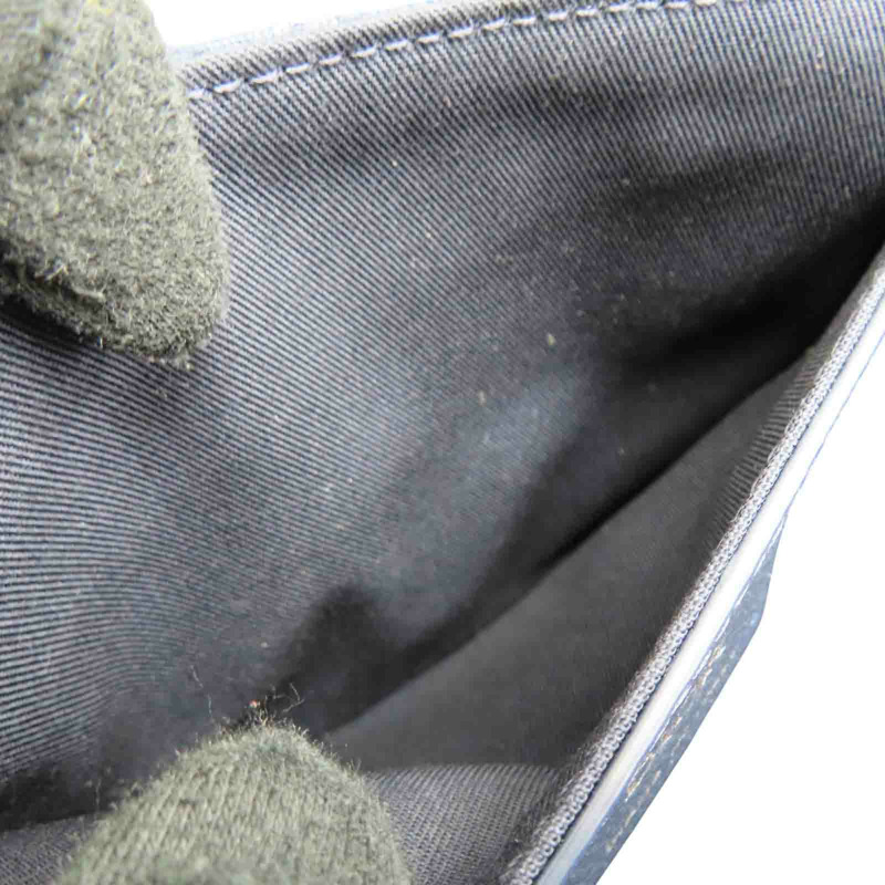 藍色 緹花帆布 Saddle 小型翻蓋 郵差 肩背包 1ADPO049YKS_H00N【Dior 迪奧】 1ADPO049YKS_H00N-5