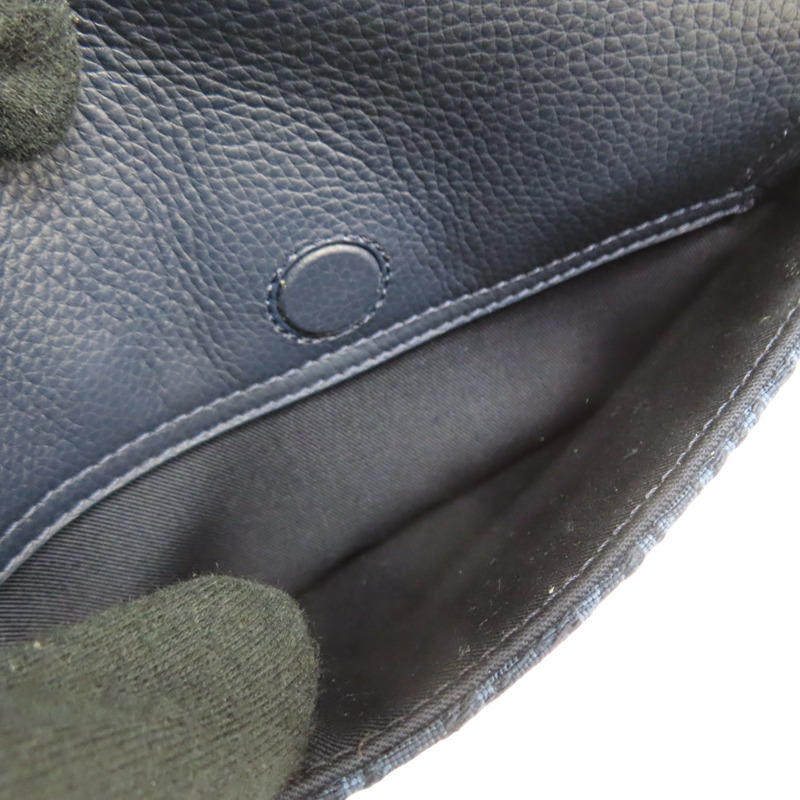藍色 緹花帆布 Saddle 小型翻蓋 郵差 肩背包 1ADPO049YKS_H00N【Dior 迪奧】 1ADPO049YKS_H00N-6
