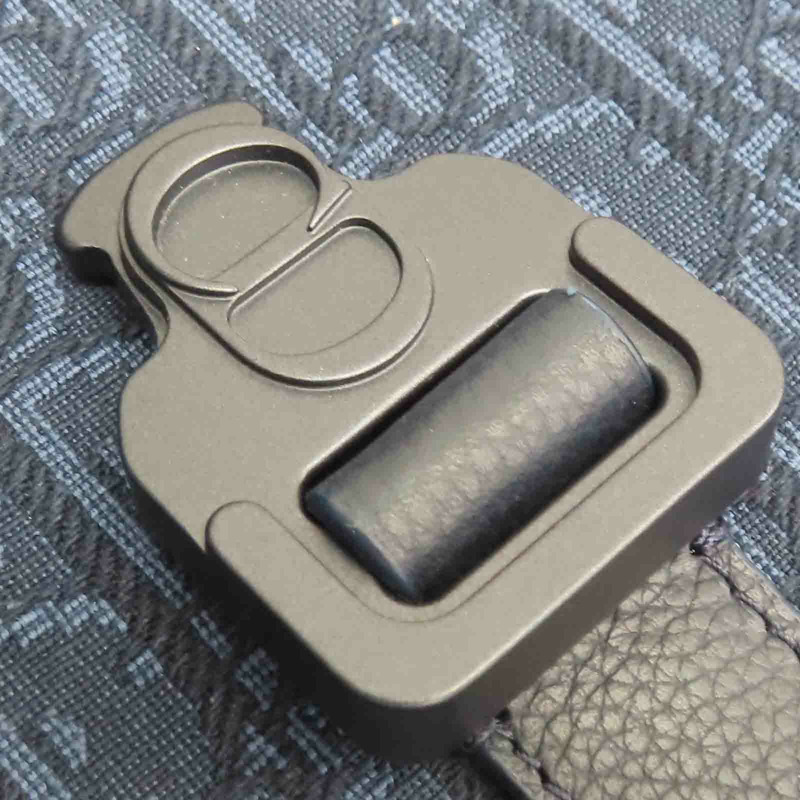 藍色 緹花帆布 Saddle 小型翻蓋 郵差 肩背包 1ADPO049YKS_H00N【Dior 迪奧】 1ADPO049YKS_H00N-16