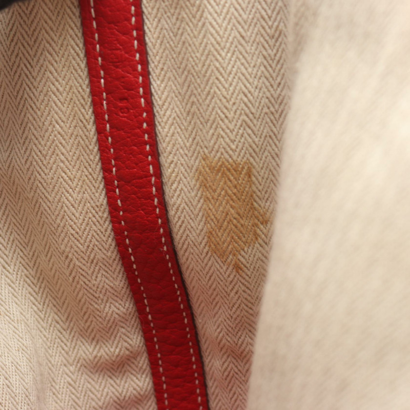 愛馬仕 Garden party PM 手提包 P Negonda 皮革 Rouge casaque 二手 SHW-5