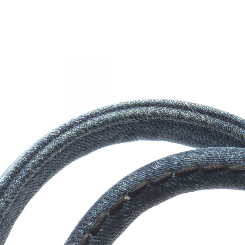 PRADA Canapa 單肩手提包斜背包牛仔藍二手女款logo-6