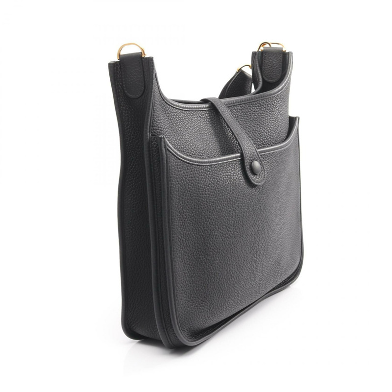 愛馬仕 Evelyne 3 PM 肩斜背包 Y Taurillon Clemence 黑色 二手 SHW-1