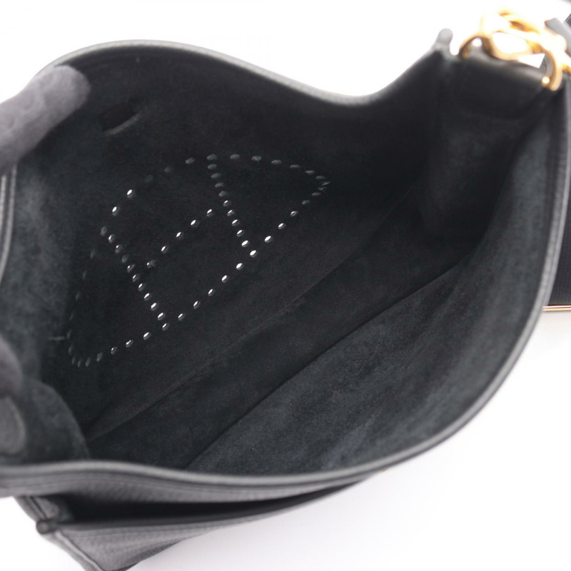 愛馬仕 Evelyne 3 PM 肩斜背包 Y Taurillon Clemence 黑色 二手 SHW-2