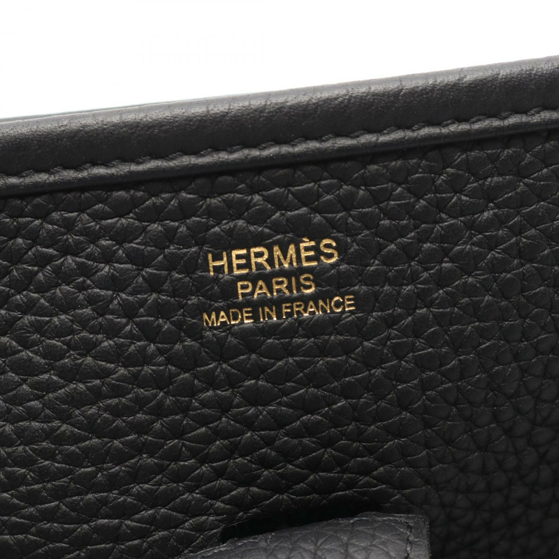 愛馬仕 Evelyne 3 PM 肩斜背包 Y Taurillon Clemence 黑色 二手 SHW-3