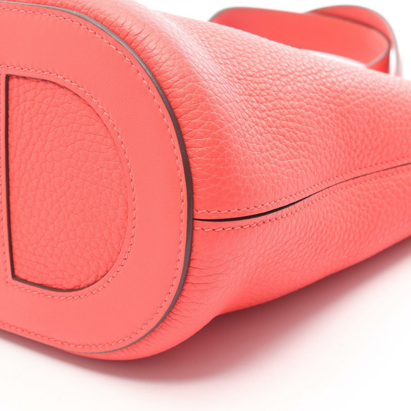 愛馬仕 In the Loop 18 手提包 U Taurillon Clemence Rose Texas 二手女士 SHW-6