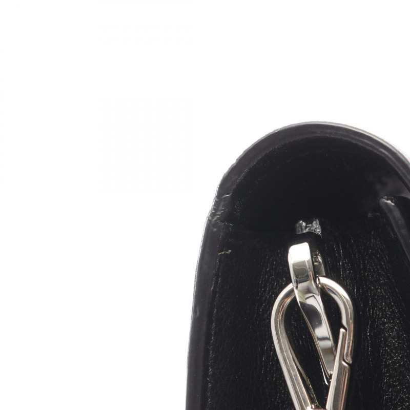 PRADA GLACE'CALF 斜背單肩包 1BD296 黑色皮革 二手 女士-8