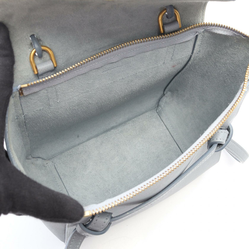 CELINE BELT BAG NANO 單肩斜背包 189003 藍色皮革 二手 女士-2