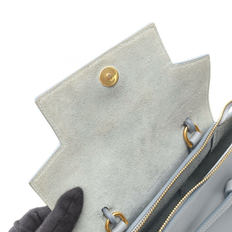 CELINE BELT BAG NANO 單肩斜背包 189003 藍色皮革 二手 女士-5