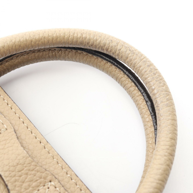 CELINE Luggage Nano Shopper 單肩斜背包，米色皮革，二手女款-6