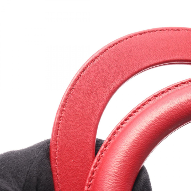 Dior Lady Dior 大型 Cannage 單肩背包，紅色，皮革材質，二手，女士款，金色五金配件-5