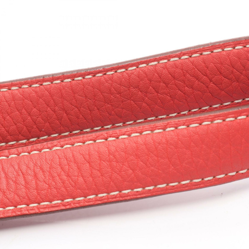 HERMES Doble Sense 45 手提包雙麵包 Taurillon Clemence Bougainvillier 紅寶石色-10