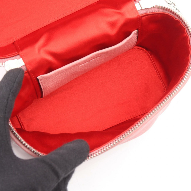 Miu Miu 鏈條單肩斜背包，粉紅色皮革，二手女款-2