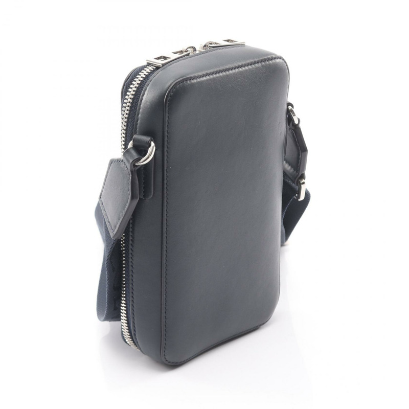 LOEWE 直式斜背包單肩包 C565S59X01 皮革海軍藍 二手 男士-1