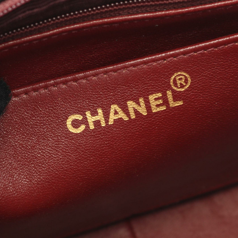 香奈兒 (CHANEL) 絎縫 Diana 翻蓋鏈條斜背包 A01165 皮革 GHW BK-3